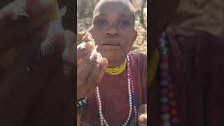 Hadza lady hadzabe africantribe wildlife [upl. by Audly657]