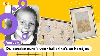 Kindertekeningen van prinses Beatrix verkocht [upl. by Palestine]