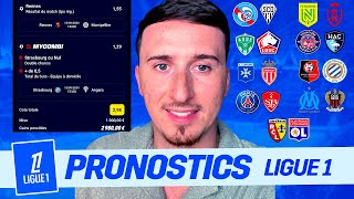 🏆 Mes 9 pronostics football Ligue 1  JE MISE 1000€ SUR LA LIGUE 1  Paris sportifs [upl. by Otanod]