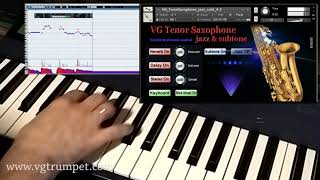 Tenor Sax NI Kontakt sound library VST brass and woodwind [upl. by Ramsa]