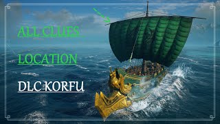 Assassin´s Creed Odyssey DLC KORFU  ALL 5 TREASURE CLUES STOPY LOCATIONS [upl. by Brom802]