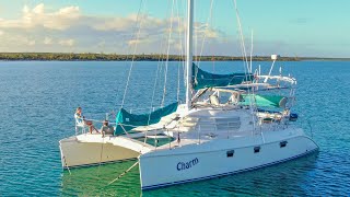 CATAMARAN SAILBOAT TOUR 42 Manta Full Walkthrough Inside amp Out Can Sail Around The World [upl. by Leiva]