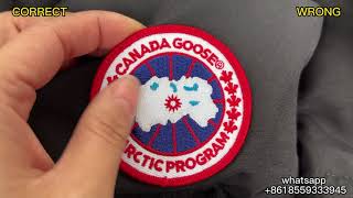 Real vs Fake Canada Goose Macmillan Parka Black with Red Badge Review [upl. by Catto]