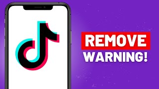 How To Remove Account Warning on TikTok 2024 [upl. by Hauhsoj]