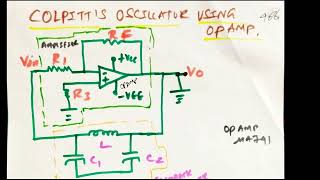 Power electronics colpitis oscillator using op amp [upl. by Aloap520]