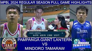 2024 MPBL REGULAR SEASON  PAMPANGA GIANT LANTERN VS MINDORO  FULL GAME HIGHLIGHTS  APRIL 22 2024 [upl. by Jo-Anne]