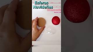 Esferas con plástico reciclado navidad christmas esferasnavideñas diy [upl. by Ithaman]