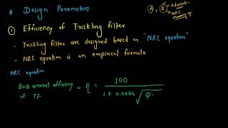 25 Trickling filter 2  Waste water engineering [upl. by Okuy]