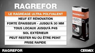 Ragrefor  Comment rattraper et égaliser un sol   Cermix [upl. by Arabele]