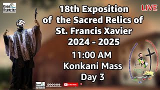 Goan Reporter 945 AM Konkani Mass  18th Exposition of the Relics of St Francis Xavier  23rd Nov [upl. by Annorah]