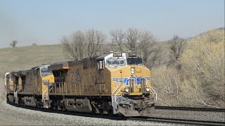 4K TEHACHAPI TRAINS PART 1 MARCH 2022 [upl. by Betthezel]