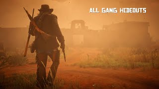 Red Dead Redemption 2  All 9 gang hideouts [upl. by Llerret]