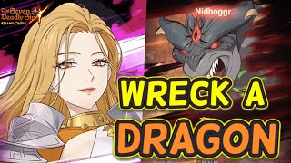 BUSTED Freyja Wrecks Demonic Beast NIDHOGGR Simple Clear Seven Deadly Sins Grand Cross [upl. by Ettezzus]