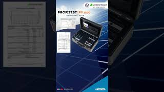 PHOTOVOLTAIC TESTER  PROFITEST PV 1500 [upl. by Enneillij]