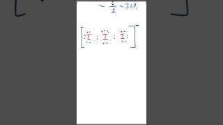 Lewis structure of I3 triiodide ion shorts lewisstructure iitjee iodine chemistry science [upl. by Eniortna396]