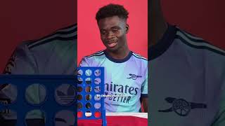 WHO WINS SAKA VS ODEGAARD AT CONNECT 4 😂 [upl. by Terrell709]