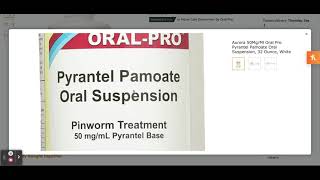 Aurora 50MgMl Oral Pro Pyrantel Pamoate Oral Suspension 32 Ounce White [upl. by Ycaj]