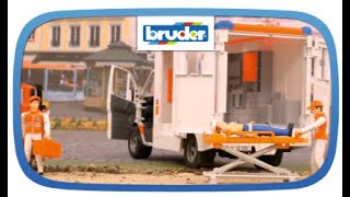 MB Sprinter Ambulanz mit Fahrer – 02536 – Bruder Spielwaren [upl. by Nada]