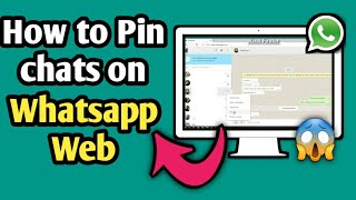 How To Pin On WhatsApp Web [upl. by Nycila]