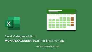 Kostenloser Monatskalender 2025 – Excel amp PDF zum Herunterladen 📆 [upl. by Geanine]