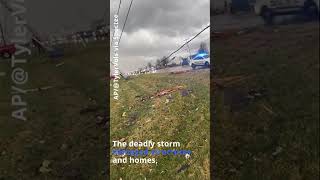 Residents capture tornadoes on camera during deadly TN storm Shorts [upl. by Otinauj]