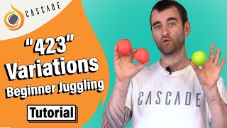 quot423quot Variations  Beginner 3 ball juggling tricks  Tutorial [upl. by Netnilc]