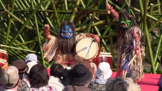 なまはげ太鼓 郷神楽 Visiting god of Namahage  Japanese Drumstaikowadaiko performance みちのく杜の湖畔公園 和太鼓演奏 [upl. by Forlini]