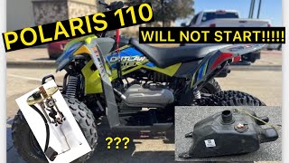 POLARIS OUTLAW 110cc EFI  WILL NOT START KarolinaFathom [upl. by Ro562]