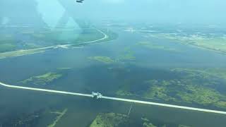 Aerial view of New Orleans and coastal restoration projects [upl. by Akemej]