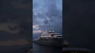 850 Million Yacht with a Helipad and Helicopter Watch It Land 🚁🚤 [upl. by Trik]