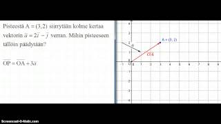Tukikohta Origo ja paikkavektorit [upl. by Nanette]