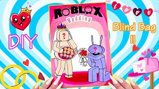 🐾paper diy🐾 Roblox Pomni Pregnant amp Jax 로블록스 Pregnant Wedding Outfit Blind Bag  Game Book  ASMR [upl. by Leiru]