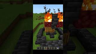 Minecraft Fireflow Fountain🔥 My Ordinary Life minecraft shorts [upl. by Holladay]