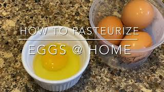 How To Pasteurize Eggs Using An Instant Pot Sous Vide [upl. by Lonyer67]