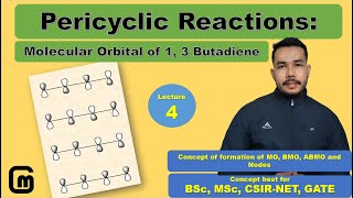 Pi Molecular Orbital of 13 Butadiene formation and concept  Pericyclic Reactions Lecture 4 [upl. by Alejo]