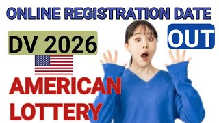 DV lottery 2026 Online registration date out Green card lottery [upl. by Harhay]