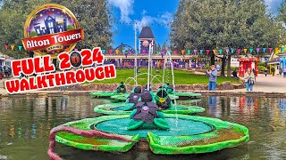 ALTON TOWERS 2024 Walkthrough  Every Ride Area and Attraction April 2024 4K [upl. by Laurena286]