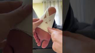 Vendaje funcional para el pie plano kinetape vendaje pie pieplano fisioterapia podologia [upl. by Keenan]