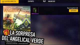 ESTA ES LA SORPRESA DE LOS ANGELICALES VERDES GRATIS en FREE FIRE 😱 angelical verde gratis [upl. by Cutlerr646]