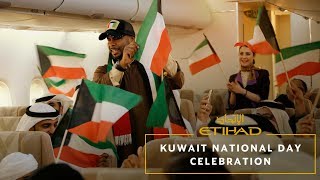 Kuwait National Day Celebration  Etihad Airways [upl. by Alletsyrc71]