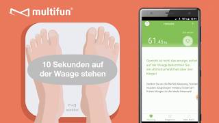 Wie koppeln Sie unsere MFBS02 Smart Waage mit der MHealth App [upl. by Aissak]