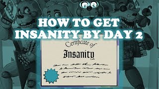 Getting the INSANITY Certificate by DAY 2 Playthrough  Freddy Fazbears Pizzeria Simulator [upl. by Navak783]