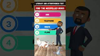 🧐Literacy Test Can You Find the Typo Puzzles Riddles BrainGames quizgames quiztest quiztime [upl. by Galina199]