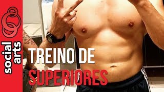 Treino de Membros Superiores Para Homens  Sangue Suor e Respeito parte 1 [upl. by Aeet]