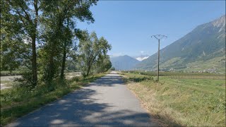 498  Arrivée à Martigny à vélo [upl. by Delora]