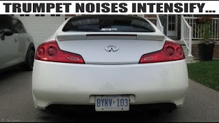 Infiniti G35 Coupe with GTR Exhaust LOUD [upl. by Savvas]