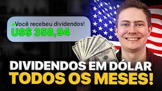 3 INVESTIMENTOS EM DÓLAR PARA INICIANTES Comece com apenas 1 dólar e ganhe dividendos mensais [upl. by Danette]