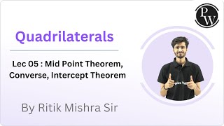 Mid point Theorem  Converse  Intercept Theorem pw neev class9maths midpointtheorem [upl. by Aihsak369]