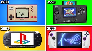 EVOLUÇÃO dos VIDEOGAMES PORTÁTEIS [upl. by Osnerol]