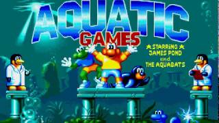 Mega Drive Longplay 509 The Aquatic Games starring James Pond and the Aquabats [upl. by Nemad]